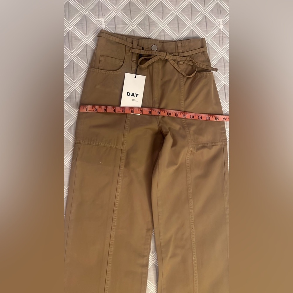 NWT Day Birger Et Mikkelsen Brown Wide-Leg Pants Size 32 - Picture 8 of 13